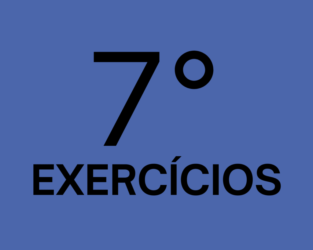7° Ano Exercícios