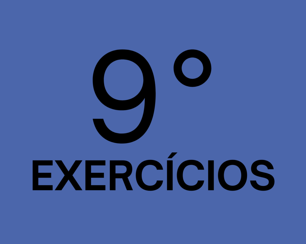 9° Ano Exerícios