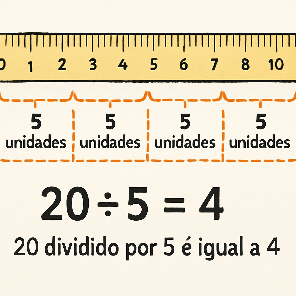 Divisão com medidas
