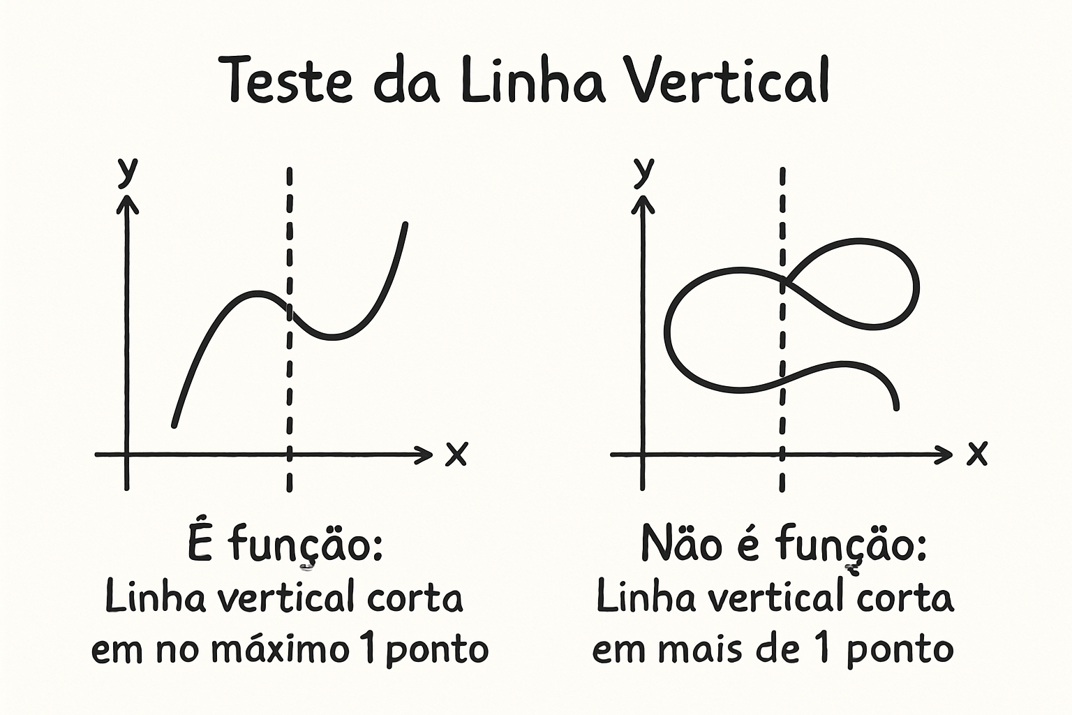 Teste da linha vertical