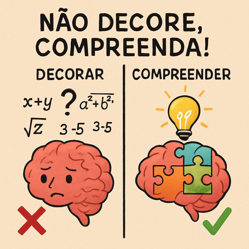 não decore, aprenda - erros comuns