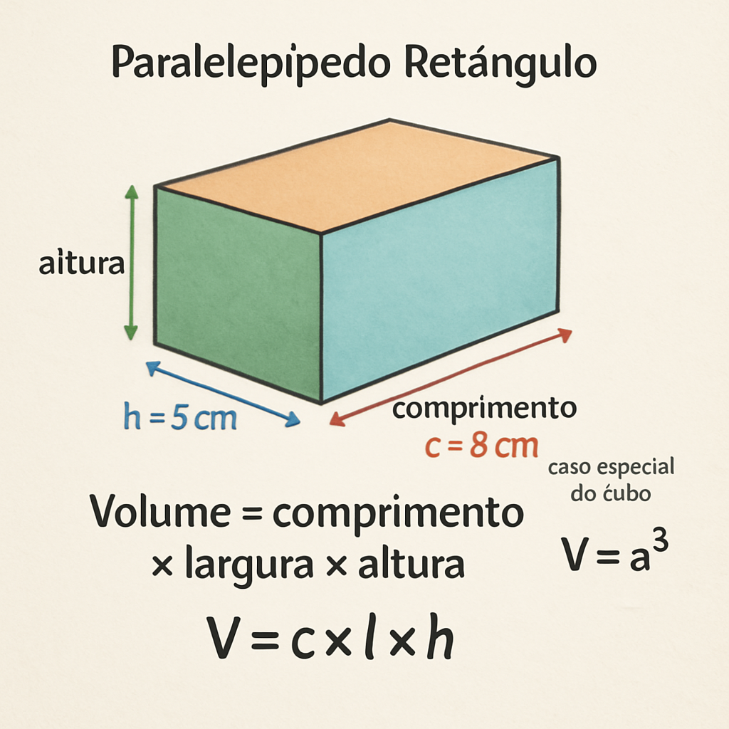 Volume paralelepipedo
